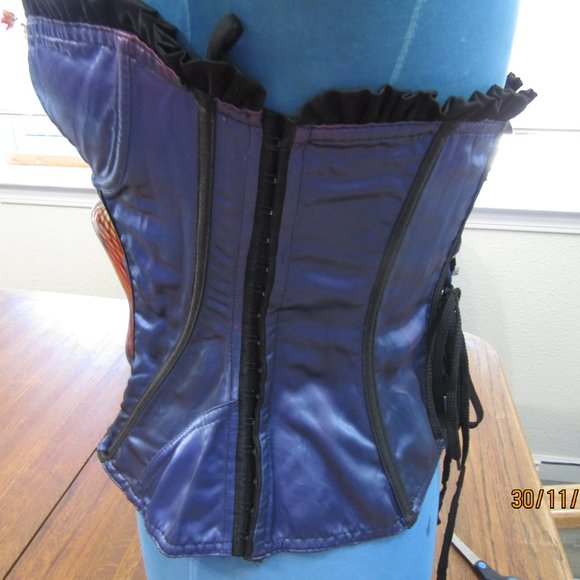 Fredrick's boned blue strapless corset bust 36 - Picture 2 of 6